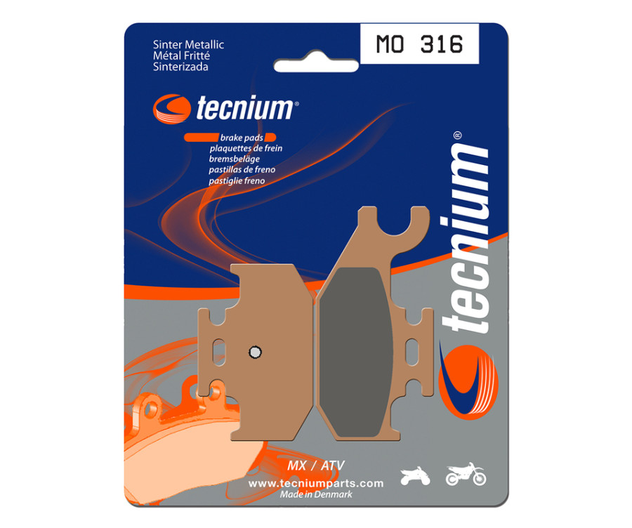 Plaquettes de frein TECNIUM MX/Quad métal fritté - MO316