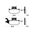 Plaquettes de frein TECNIUM MX/Quad métal fritté - MO316