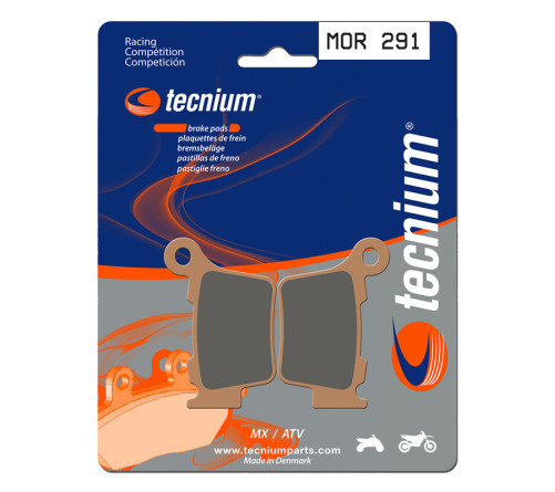 Plaquettes de frein TECNIUM Racing MX/Quad métal fritté - MOR291 - 1022976