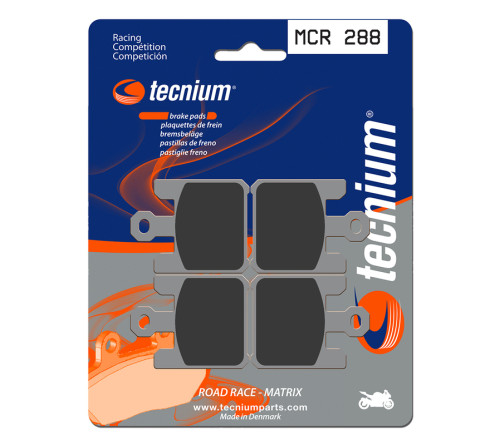 Plaquettes de frein TECNIUM Racing métal fritté carbone - MCR288 - 1022590