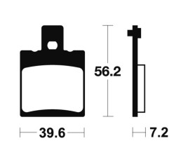 Plaquettes de frein TECNIUM route organique - MA324