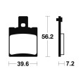 Plaquettes de frein TECNIUM route organique - MA324