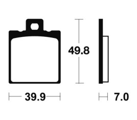Plaquettes de frein TECNIUM route organique - MA237