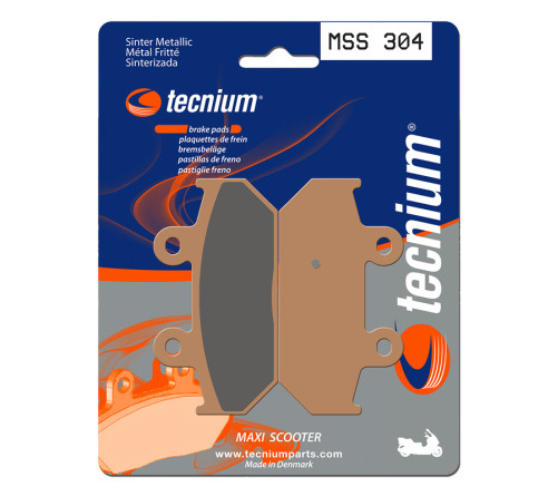 Plaquettes de frein TECNIUM Maxi Scooter métal fritté - MSS304 - 1023208