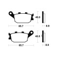 Plaquettes de frein TECNIUM Scooter organique - ME253