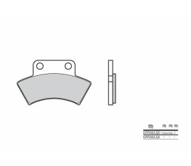 Plaquettes de frein BREMBO Off-Road métal fritté - 07PO03SD - 1036136