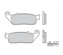 Plaquettes de frein BREMBO route métal fritté - 07HO41SA