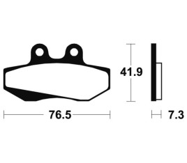 Plaquettes de frein TECNIUM route organique - MA152