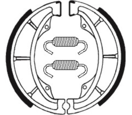 Mâchoires de frein TECNIUM Scooter/Street/Off-Road/Quad organique - BA014 - 1022199