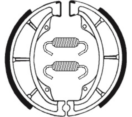 Mâchoires de frein TECNIUM Scooter/Street/Off-Road/Quad organique - BA014 - 1022199