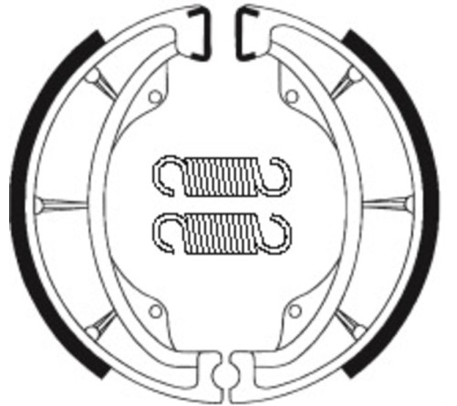 Mâchoires de frein TECNIUM Scooter organique - BA202 - 1022317