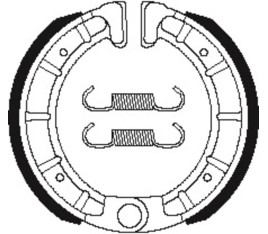 Mâchoires de frein TECNIUM Scooter organique - BA206 - 1022320
