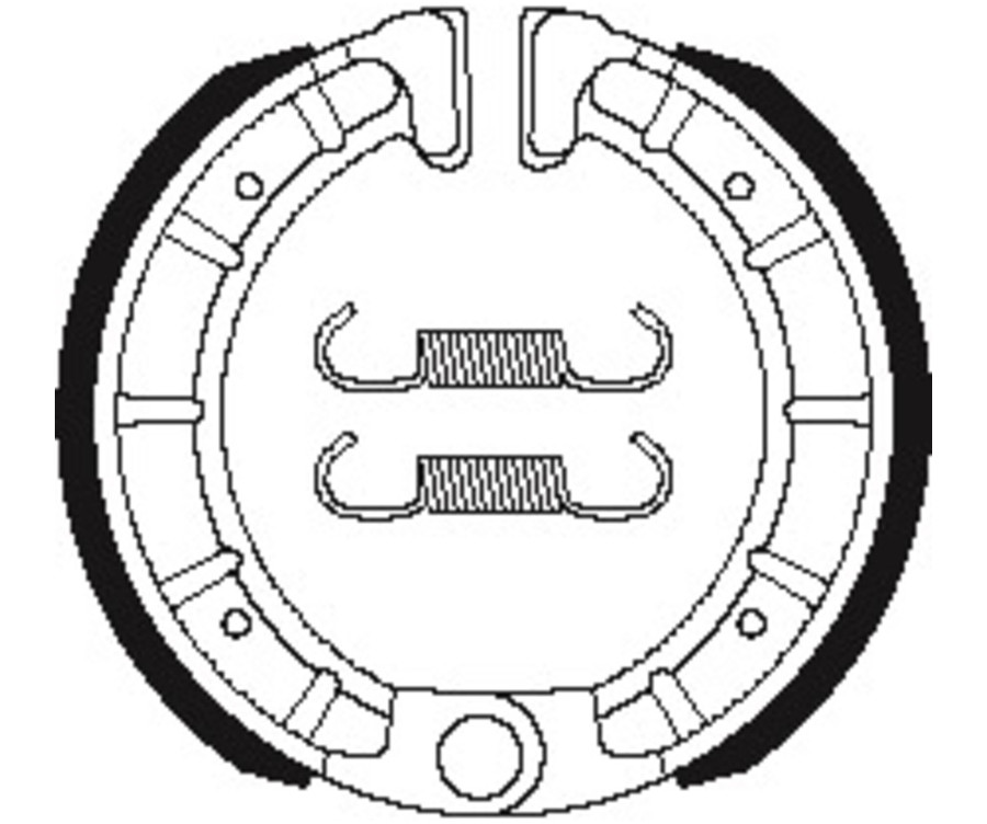 Mâchoires de frein TECNIUM Scooter organique - BA206
