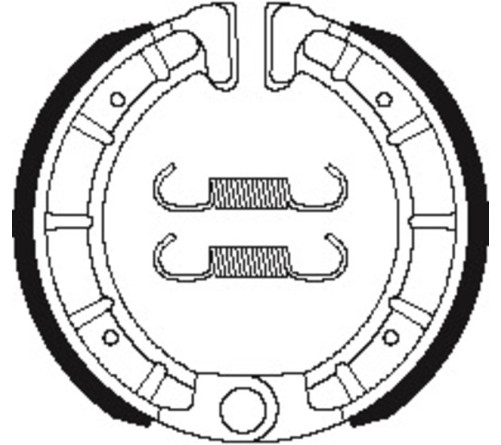 Mâchoires de frein TECNIUM Scooter organique - BA206 - 1022320