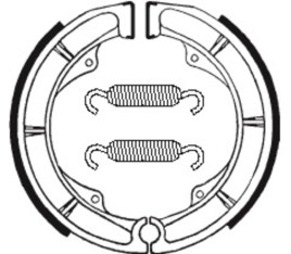 Mâchoires de frein TECNIUM Street/Quad organique - BA018 - 1022203