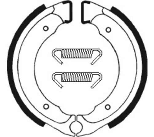 Mâchoires de frein TECNIUM Scooter/Quad organique - BA101 - 1022270