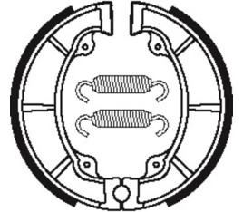 Mâchoires de frein TECNIUM Street/Quad organique - BA038 - 1022223