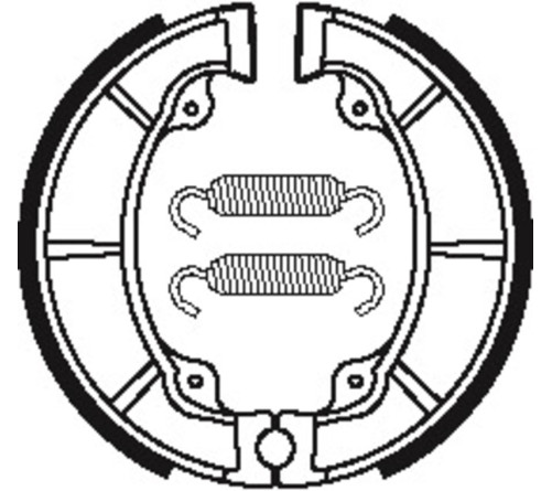 Mâchoires de frein TECNIUM Street/Quad organique - BA038 - 1022223