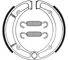 Mâchoires de frein TECNIUM Scooter/Street/Quad organique - BA066 - 1022249