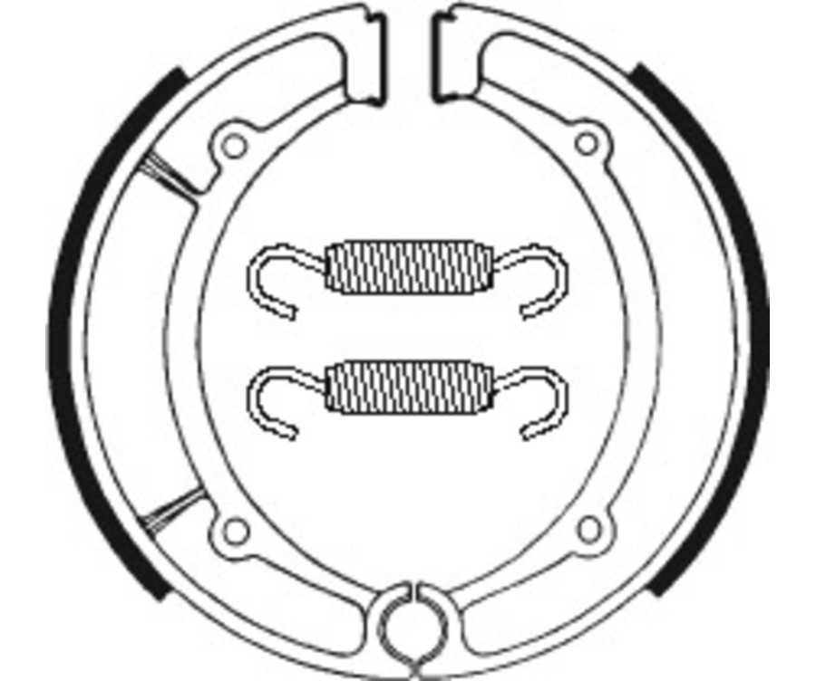 Mâchoires de frein TECNIUM Scooter/Street/Quad organique - BA066