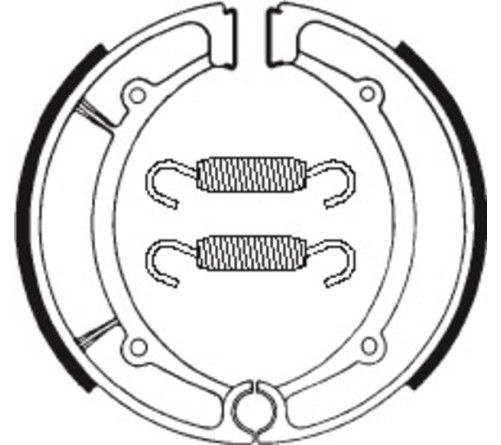 Mâchoires de frein TECNIUM Scooter/Street/Quad organique - BA066 - 1022249