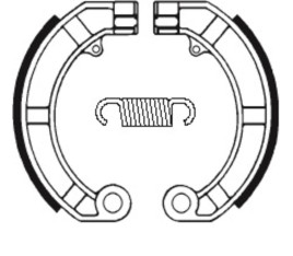 Mâchoires de frein TECNIUM Scooter organique - BA146 - 1022292