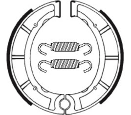 Mâchoires de frein TECNIUM Street/Off-Road/Quad organique - BA035 - 1022220