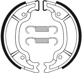 Mâchoires de frein TECNIUM Scooter/Street organique - BA199 - 1022314