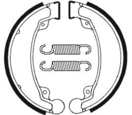 Mâchoires de frein TECNIUM Scooter/Street/Quad organique - BA069