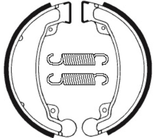 Mâchoires de frein TECNIUM Scooter/Street/Quad organique - BA069