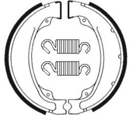 Mâchoires de frein TECNIUM Street/Quad organique - BA055 - 1022240