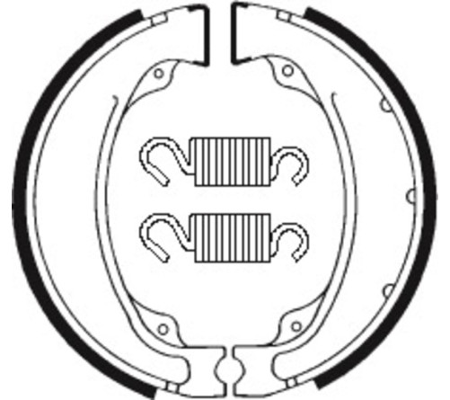 Mâchoires de frein TECNIUM Street/Quad organique - BA055 - 1022240