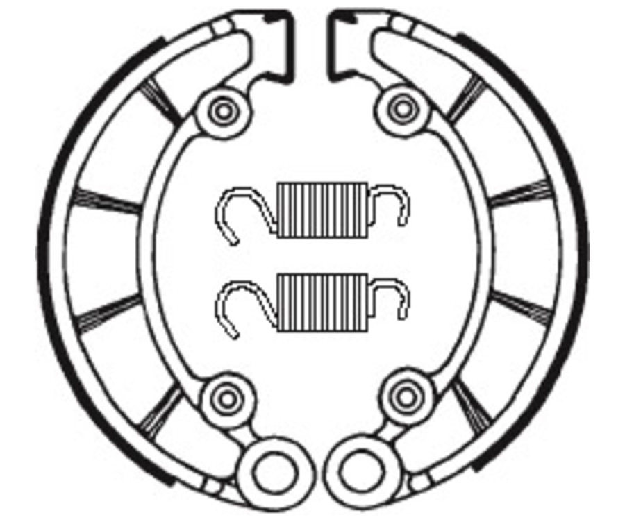 Mâchoires de frein TECNIUM Street/Quad organique - BA072