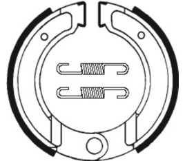 Mâchoires de frein TECNIUM Scooter/Street/Off-Road organique - BA120 - 1022285