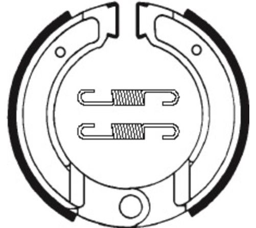 Mâchoires de frein TECNIUM Scooter/Street/Off-Road organique - BA120 - 1022285