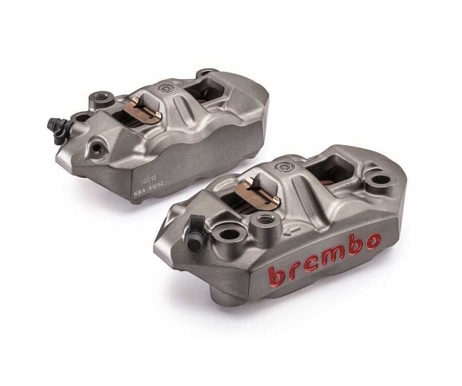 Paire étriers BREMBO UPGRADE M4 monobloc - 108mm/P4 34 (avec plaquettes)