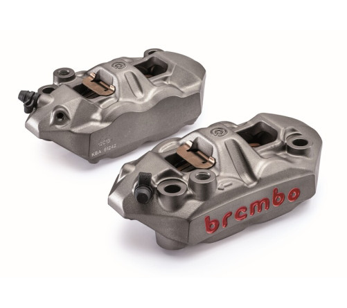 Paire étriers BREMBO UPGRADE M4 monobloc - 108mm/P4 34 (avec plaquettes) - 1100868