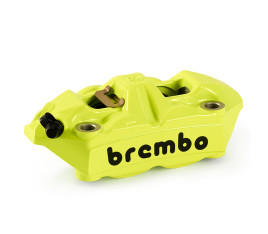 Étrier de frein avant gauche BREMBO UPGRADE M4 ø34mm - jaune fluo