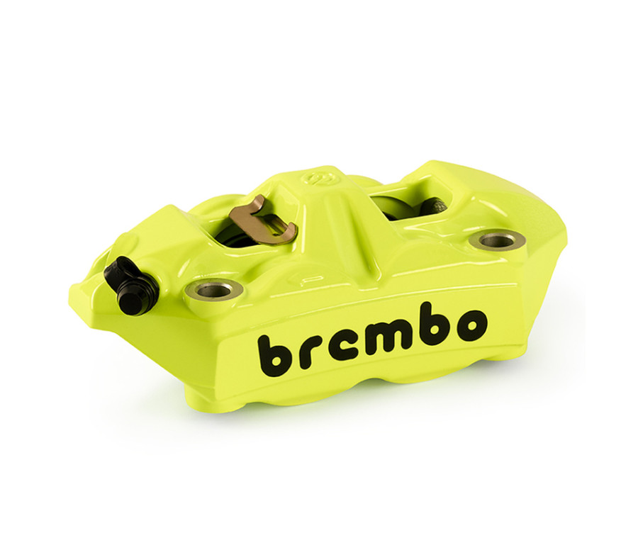 Étrier de frein avant gauche BREMBO UPGRADE M4 ø34mm - jaune fluo