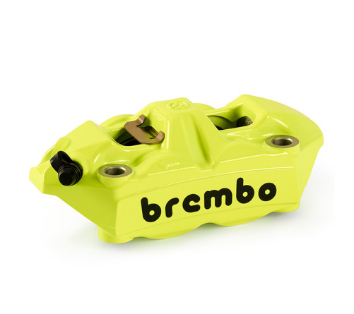 Étrier de frein avant gauche BREMBO UPGRADE M4 ø34mm - jaune fluo