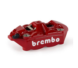 Étrier de frein avant gauche BREMBO UPGRADE M4 ø34mm - rouge logo blanc - 1119021