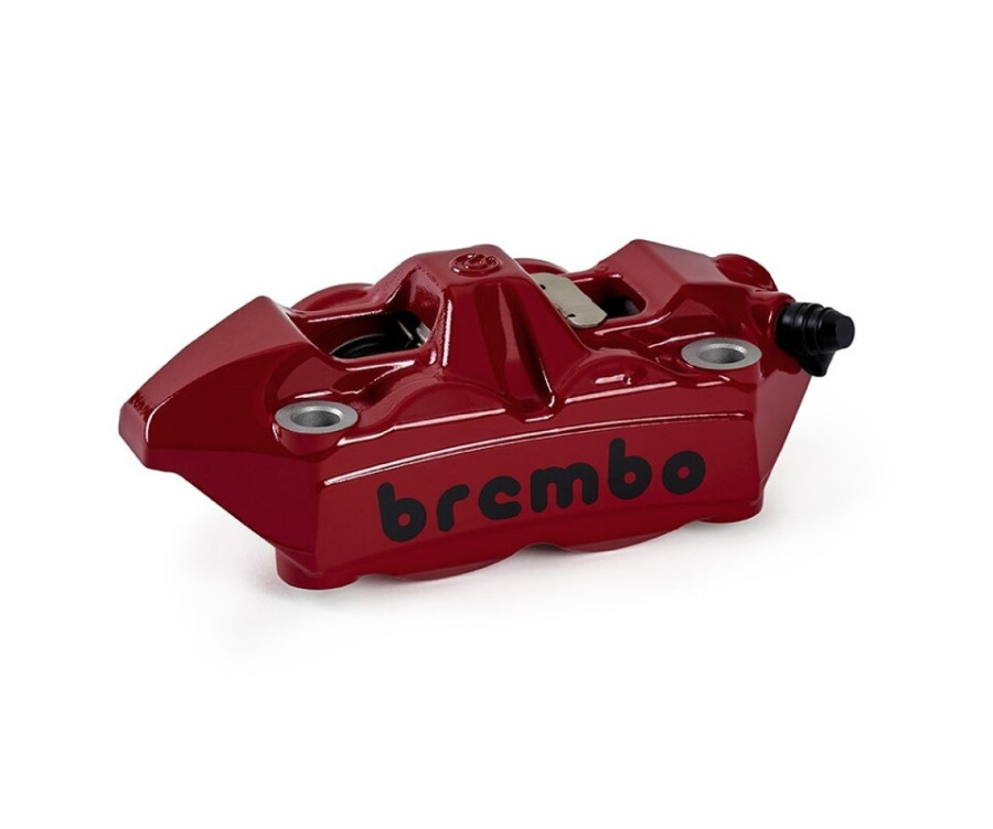 Étrier de frein avant droit BREMBO UPGRADE M4 ø34mm - rouge logo noir