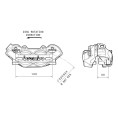 Etrier de frein avant droit BREMBO P4 titane Ø32mm