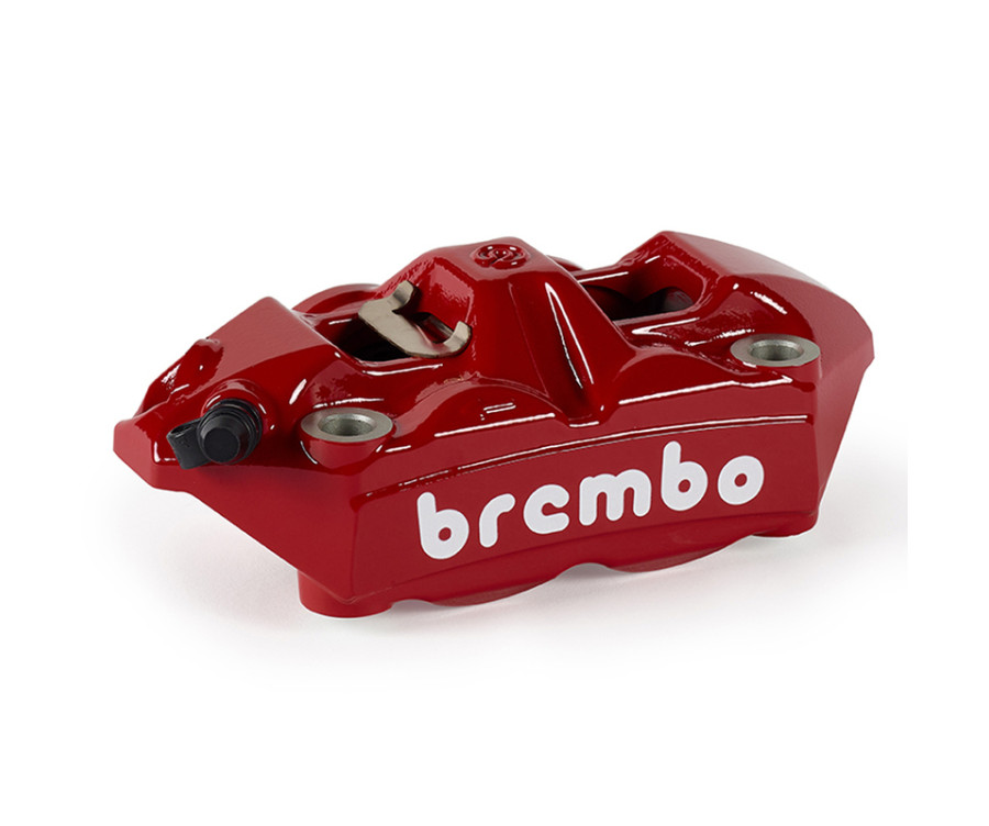 Étrier de frein avant droit BREMBO UPGRADE M4 ø34mm - rouge logo blanc