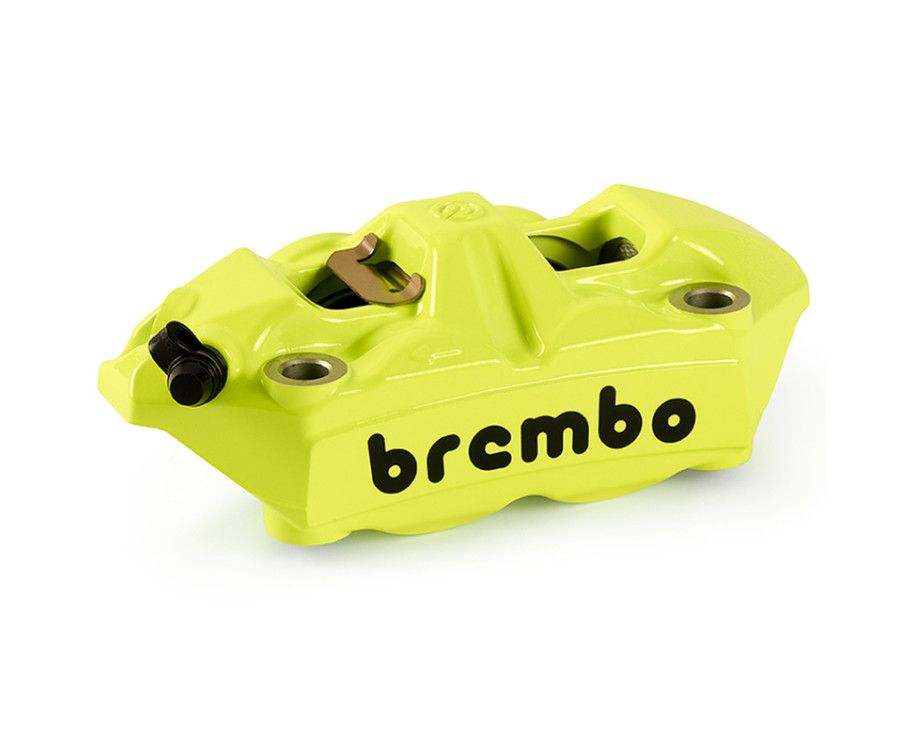 Étrier de frein avant droit BREMBO UPGRADE M4 ø34mm - jaune fluo