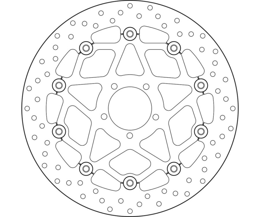 Disque de frein BREMBO Serie Oro rond flottant