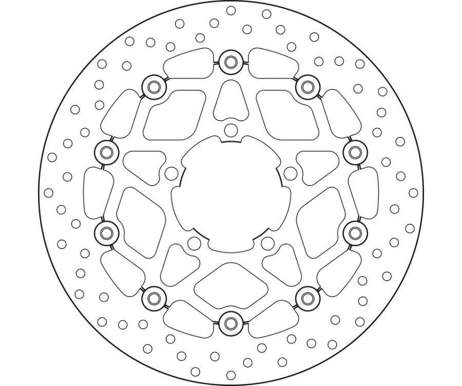 Disque de frein BREMBO Serie Oro rond flottant