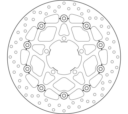 Disque de frein BREMBO Serie Oro rond flottant