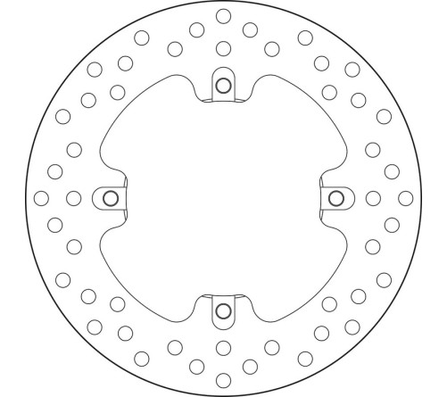 Disque de frein BREMBO Serie Oro rond fixe - 1035548