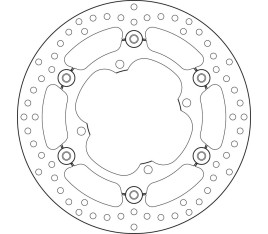 Disque de frein BREMBO Serie Oro rond flottant